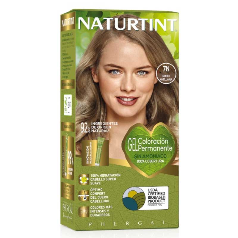Kit Coloración Rubio Avellana 7N Naturtint