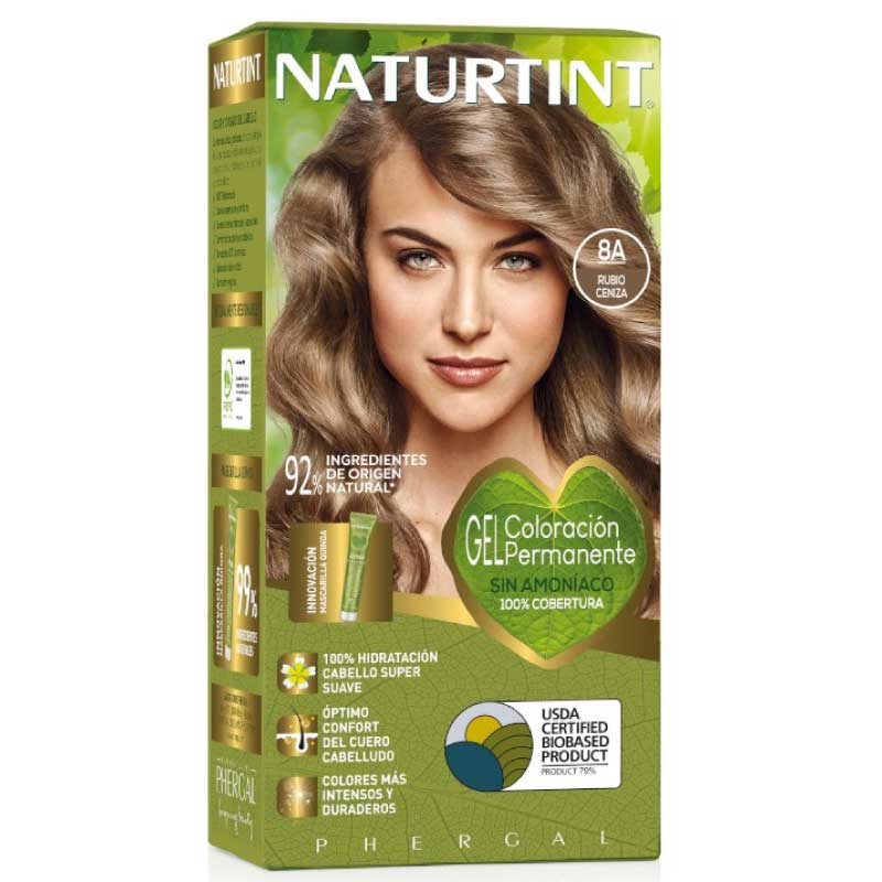Kit Coloración Rubio Ceniza 8A Naturtint