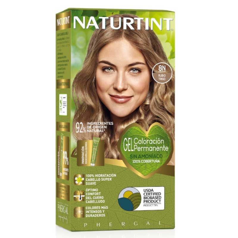 Kit Coloración Rubio Trigo 8N Naturtint