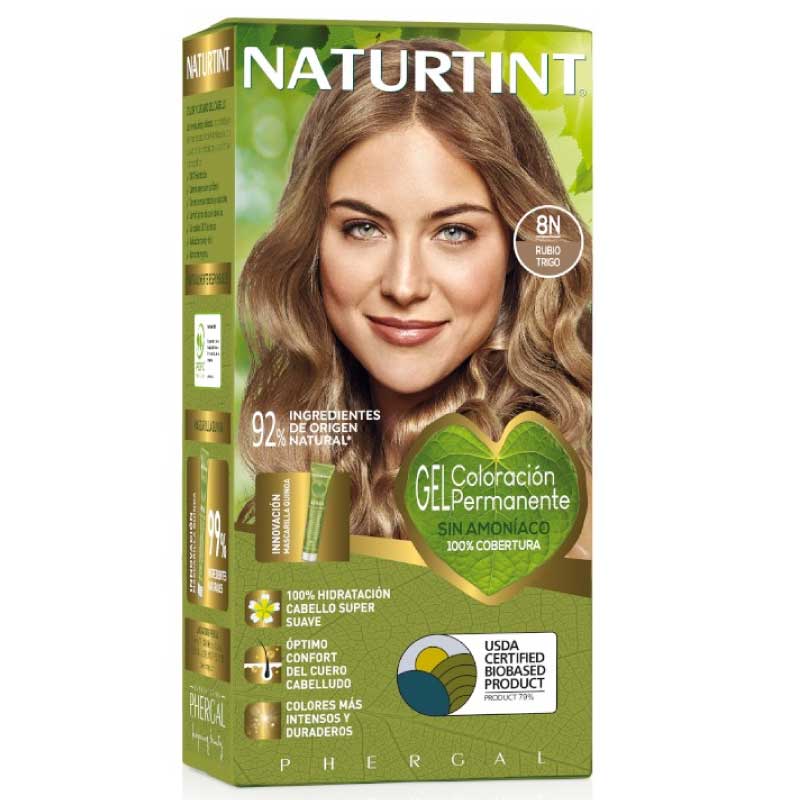 Kit Coloración Rubio Trigo 8N Naturtint